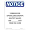 Signmission OSHA Notice, 5" Height, Combination Sprinkler Standpipe Sign, 5" X 3.5", Portrait OS-NS-D-35-V-10714 - alternate 1